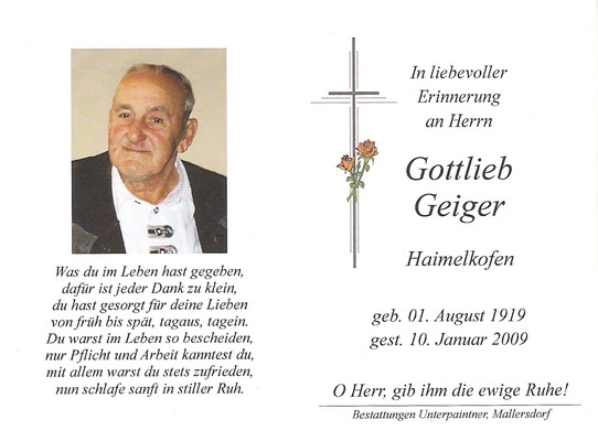 Familie Geiger Haimelkofen